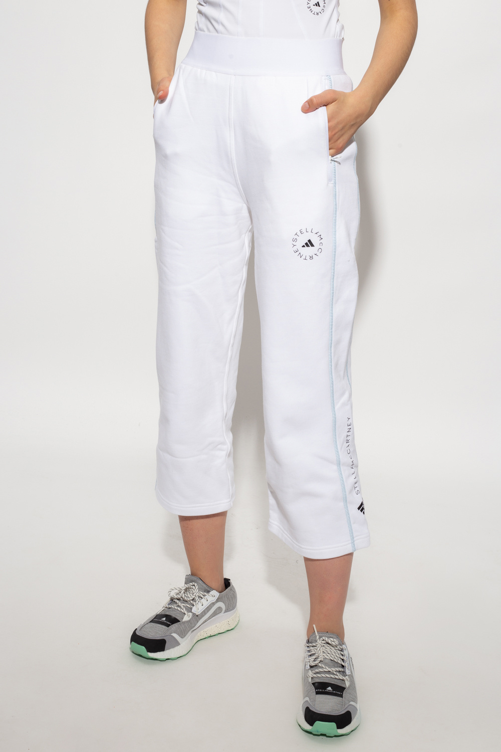 Cropped sweatpants ADIDAS color by Stella McCartney